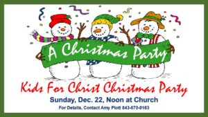 Kids for Christ Christmas Party