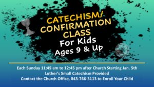 Catechism/Confirmation Class for Kids 9 and up